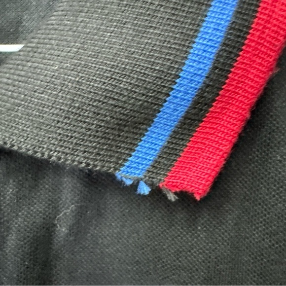 Men's Le Tigre Black Polo Shirt With Red Blue Accents New XXXL - Picture 9 of 10